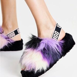 Fluff Yeah Slide Tie Dye UGGS